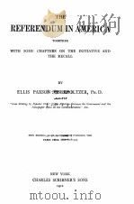 THE REFERENDUM IN AMERICA   1911  PDF电子版封面     