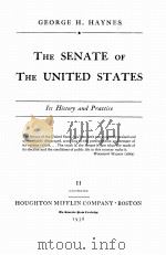 THE SENATE OF THE UNITED STATES VOLUME 2（1938 PDF版）