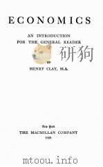 ECONOMICS AN INTRODUCTION FOR THE GENERAL READER（1938 PDF版）