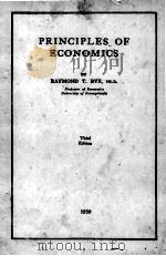 PRINCIPLES OF ECONOMICS   1939  PDF电子版封面    RAYMOND T. BYE 