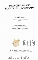 PRINCIPLES OF POLITICAL ECONOMY TRANSLATED FROM THE TWENTY-THIRD FRENCH EDITION   1924  PDF电子版封面     