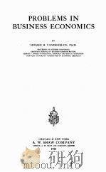 PROBLEMS IN BUSINESS ECONOMICS   1925  PDF电子版封面    HOMER B. VANDERBLUE 