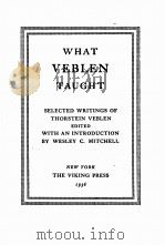 WHAT VEBLEN TAUGHT（1936 PDF版）
