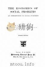 THE ECONOMICS OF SOCIAL PROBLEMS AN INTRODUCTION TO SOCIAL ECONOMICS（1928 PDF版）