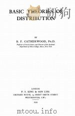 BASIC THEORIES OF DISTRIBUTION   1939  PDF电子版封面     