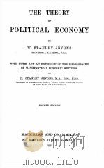 THE THTORY OF POLITICAL ECONOMY FOURTH EDITION   1931  PDF电子版封面    W. STANLEY JEVONS 