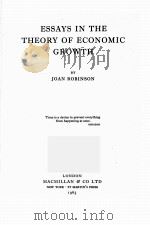ESSAYS IN THE THEORY OF ECONOMIC GROWTH（1963 PDF版）