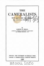 THE CAMERALISTS   1909  PDF电子版封面    ALBION W. SMALL 