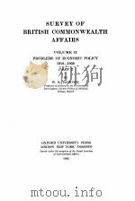SURVEY OF BRITISH COMMONWEALTH AFFAIRS VOLUME 2 PROBLEMS OF ECONOMIC POLICY 1918-1939   1942  PDF电子版封面    W.K. HANCOCK 