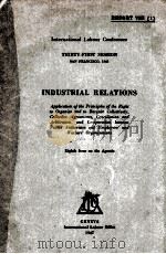 INDUSTRIAL RELATIONS   1947  PDF电子版封面     
