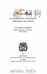 THE MEDICI BANK   1948  PDF电子版封面    RAYMOND DE ROOVER 