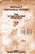 BRITAIN‘S INDUSTRIAL FUTURE   1928  PDF电子版封面     
