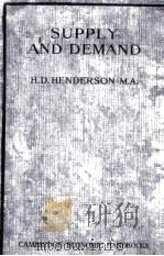 SUPPLY AND DEMAND（1924 PDF版）
