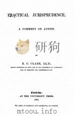 PRACTICAL JURISPRUDENCE A COMMENT ON AUSTIN（1883 PDF版）