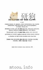 SYNOPSES OF THE LAWS 1918   1918  PDF电子版封面     