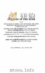 SYNOPSES OF THE LAWS 1920   1920  PDF电子版封面     