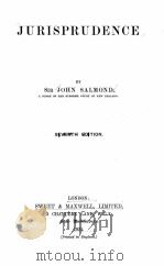 JURISPRUDENCE SEVENTH EDITION   1924  PDF电子版封面    JOHN SALMOND 