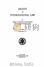 DIGEST OF INTERNATIONAL LAW VOLUME 1   1940  PDF电子版封面     