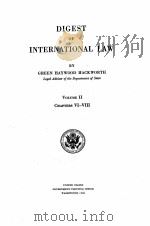 DIGEST OF INTERNATIONAL LAW VOLUME 2   1941  PDF电子版封面     
