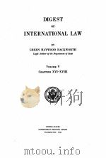 DIGEST OF INTERNATIONAL LAW VOLUME V（1943 PDF版）