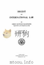 DIGEST OF INTERNATIONAL LAW VOLUME VI   1943  PDF电子版封面     