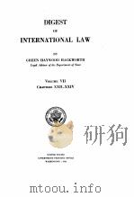 DIGEST OF INTERNATIONAL LAW VOLUME VII   1943  PDF电子版封面     