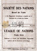 SOCIETE DES NATIONS RECUEIL DES TRAITES VOLUME XXXIX NUMBERS 1-3   1926  PDF电子版封面     
