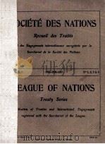 LEAGUE OF NATIONS TREATY SERIES VOLUME L NUMBERS 1-4（1927 PDF版）