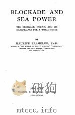BLOCKADE AND SEA POWER（1924 PDF版）