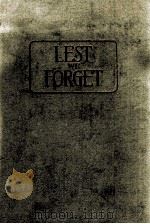 LEST WE FORGET（1955 PDF版）