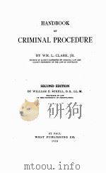 HANDBOOK OF CRIMINAL PROCEDURE SECOND EDITION（1918 PDF版）