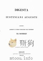 DIGESTA IUSTINIANI AUGUSTI VOLUME II（ PDF版）