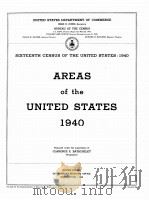 AREAS OF THE UNITED STATES 1940   1942  PDF电子版封面     