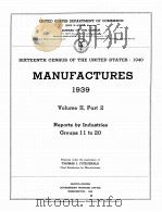 MANUFACTURES 1939 VOLUME II PART 2   1942  PDF电子版封面     