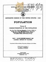 POPULATION 1940 VOLUME II PART I   1943  PDF电子版封面     