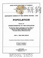 POPULATION 1940 VOLUME II PART 5   1943  PDF电子版封面     