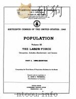 POPULATION 1940 VOLUME III PART 3   1943  PDF电子版封面     