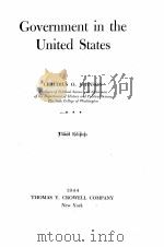 GOVERNMENT IN THE UNITED STATES THIRD EDITION（1944 PDF版）