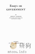ESSAYS ON GOVERNMENT（1946 PDF版）