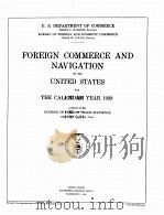 FOREIGN COMMERCE AND NAVIGATION OF THE UNITED STATES FOR THE CALENDAR YEAR 1939   1940  PDF电子版封面     