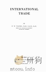 INTERNATIONAL TRADE（1928 PDF版）