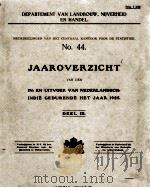 JAAROVERZICHT NO.44 DEEL 3   1927  PDF电子版封面     