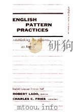 AN INTENSIVE COURSE IN ENGLISH ENGLISH PATTERN PRACTICES（1958 PDF版）
