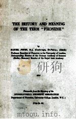 THE HISTORY AND MEANING OF THE TERM “PHONEME”（1957 PDF版）