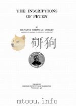 THE INSCRIPTIONS OF PETEN VOLUME III   1938  PDF电子版封面     