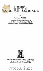 THE ENGLISH LANGUAGE   1952  PDF电子版封面    C.L. WRENN 