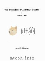 THE INTONATION OF AMERICAN ENGLISH（1958 PDF版）