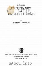 A CONCISE DICTIONARY OF ENGLISH IDIONS（1957 PDF版）