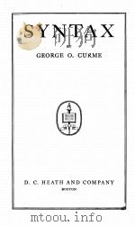 A GRAMMAR OF THE ENGLISH LANGUAGE VOLUME III（1931 PDF版）
