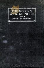THE MODERN WORD-FINDER NEW REVISED EDITION（1934 PDF版）